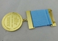 3.0mm Gold Plating Custom Medal Awards Zinc Alloy With Soft Enamel