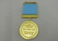 3.0mm Gold Plating Custom Medal Awards Zinc Alloy With Soft Enamel