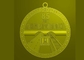 32mm Zinc Alloy Custom Medal Awards Soft Enamel , Antique Nickel Plating
