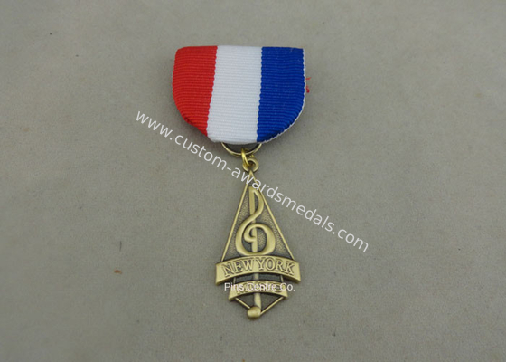 Brass Custom Awards Medals 3D Die Stamped Awards Medals 1.2 - 10mm Thickness