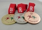 Copper Plated Medals With Ribbon , Die Casting For Olympic Game