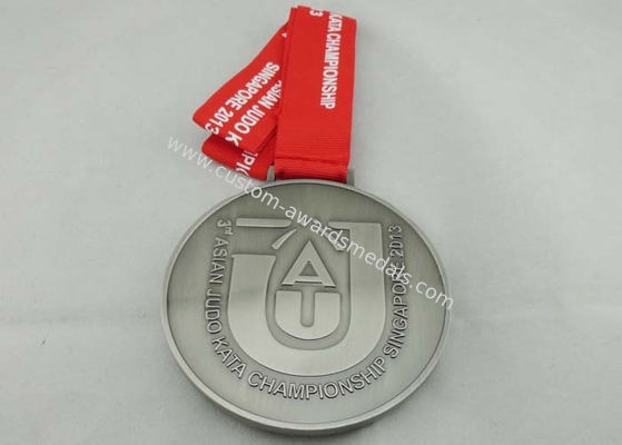 Asian Judo Kata 2013 Ribbon Medals Copper Plating Full 3d For Gift