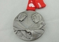 Silver Plated Ribbon Medals Die Casting Without Enamel For Award