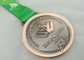 Khanty Mansiysk Ribbon Medals 3d Copper Plated , Heat Transfer Print Ribbon