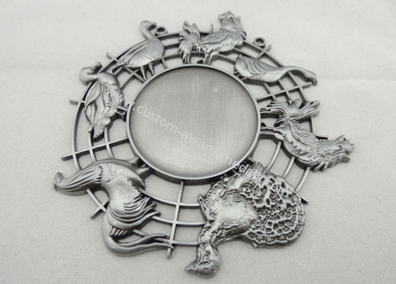 Nickel 3d Carnival Medas Zinc Alloy With Animal And Inner Cut Hole