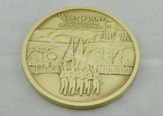 Zinc Alloy Personalized Coins Antique Gold Plating For Awards