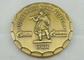 Brass Stamped Personalized Coins 3d Antique Gold Plating
