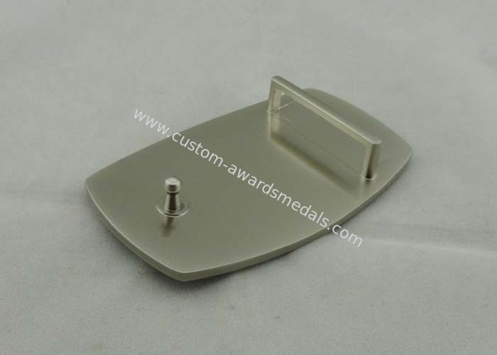 Zinc Alloy Custom Made Buckles Without Enamel , Nickel Plated For Awards