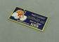 Jewelry Clutch Custom Metal Pin Badges , Flat Gold Souvenir Car Metal Badges