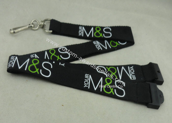 Custom Company Woven Lanyard Holder Sublimation Ribbon For Fair Show ID Card