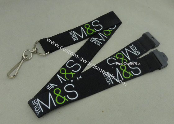 Custom Company Woven Lanyard Holder Sublimation Ribbon For Fair Show ID Card