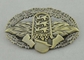 Soft Enamel Die Cast Medals , 4.0mm Custom University Gold Medal With Ribbon