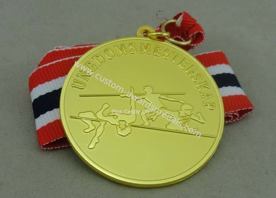 Copper Die Stamped Sport Meeting Awards Medals , Carnival Medals For Promotion