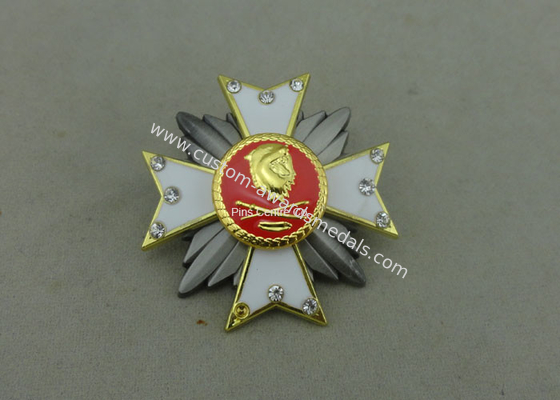 Die Casting Zinc Alloy Souvenir Badges , Government 3D Badge