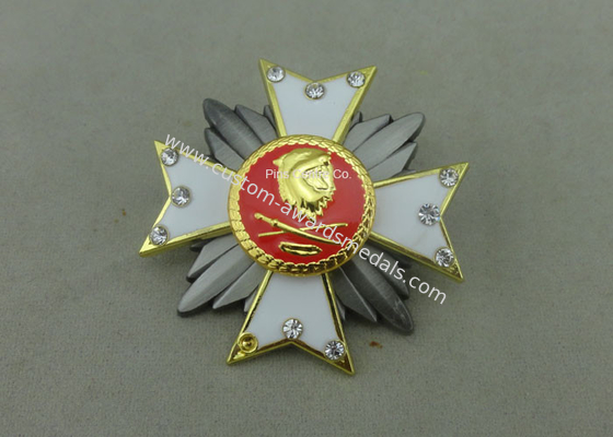 Die Casting Zinc Alloy Souvenir Badges , Government 3D Badge