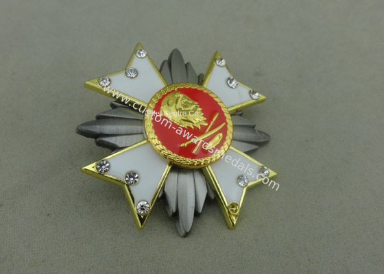 Die Casting Zinc Alloy Souvenir Badges , Government 3D Badge