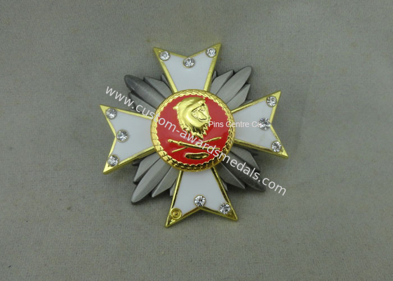 Die Casting Zinc Alloy Souvenir Badges , Government 3D Badge