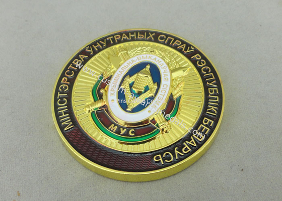 Transparent Enamel Personalized Military Coins , Custom 3D Memorial Coin For Army