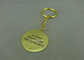 Mini Promotional Keychain for School , Customized Antique Silver Baseball Key Rings
