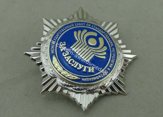 1cm / 1.5cm / 2cm Military Souvenir 3D Badge , Zinc Alloy Hard Enamel Pins