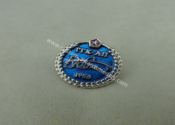 Zinc Alloy Transparent Soft Enamel Pin , Die Casting 3D Glitter Military Honor Pin