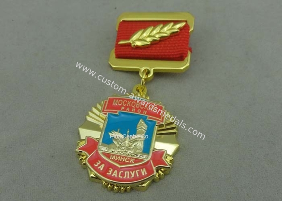 Zinc Alloy Die Casting Custom Awards Medals , Military Medals With Hard Enamel