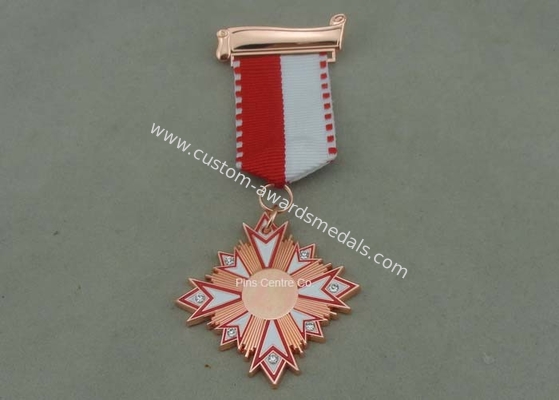 Carnival Awards Medals In 3D Design , Zinc Alloy Competition Medals With Silver Plating