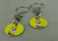 Suppermarket Shopping Trolley Coin With Keyring / Customized Logo
