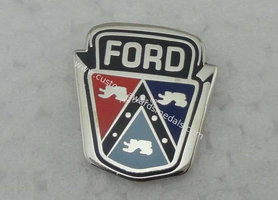 Die Stamped Hard Enamel Pin Ford Badges , Custom Trading Pins