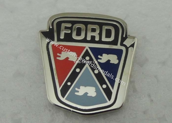 Die Stamped Hard Enamel Pin Ford Badges , Custom Trading Pins