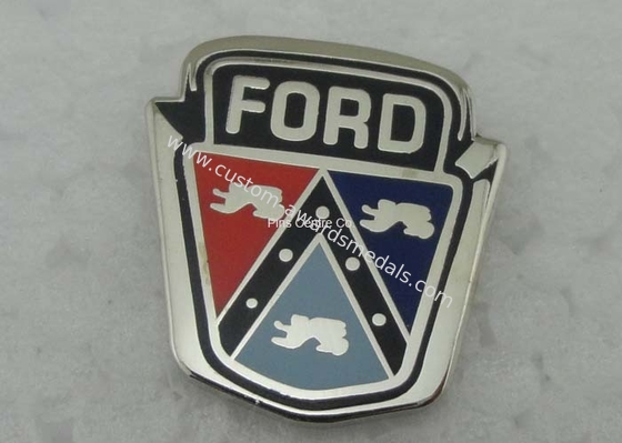 Die Stamped Hard Enamel Pin Ford Badges , Custom Trading Pins