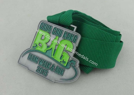 Branson Iron Man Ribbon Medals Brass Plating ,Heat Transfer Printing