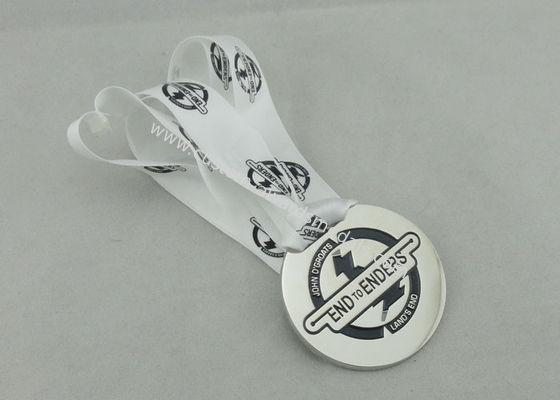 Half Marathon Ribbon Medals Gold Plating For Bowling Game