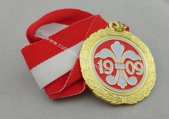 3D Nickel Ribbon Medals Without Enamel For Carnival