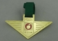 Santa Barbara Ribbon Medals Silver Plating For Company Gift