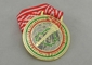 Egg Hunt Triathlon Ribbon Medals , 3.0mm Copper Plating With Full Color Ribbon