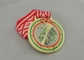 Egg Hunt Triathlon Ribbon Medals , 3.0mm Copper Plating With Full Color Ribbon