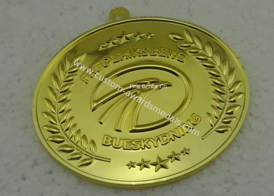 Customized Medallion For Running Competition Event , Baseball Medals With Heat Transfer Lanyard