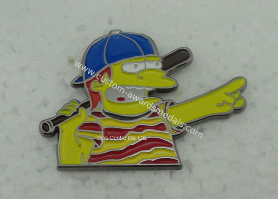 Die Struck High Polish Pin Badge , Die Casting Hard Enamel Pin , 3D Zinc Alloy Badges