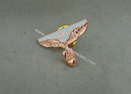 Classic Embossed collected Soft Enamel Pin , Hard Enamel NBF Pin With Copper Plating