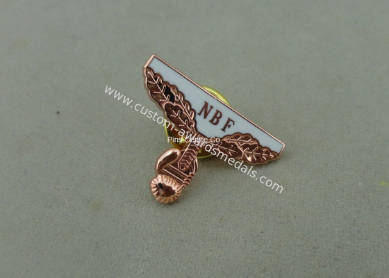 Classic Embossed collected Soft Enamel Pin , Hard Enamel NBF Pin With Copper Plating