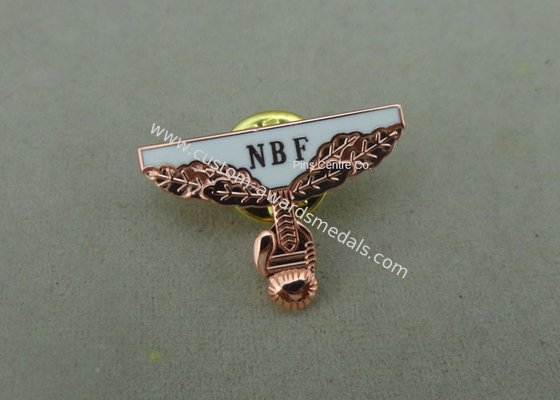 Classic Embossed collected Soft Enamel Pin , Hard Enamel NBF Pin With Copper Plating