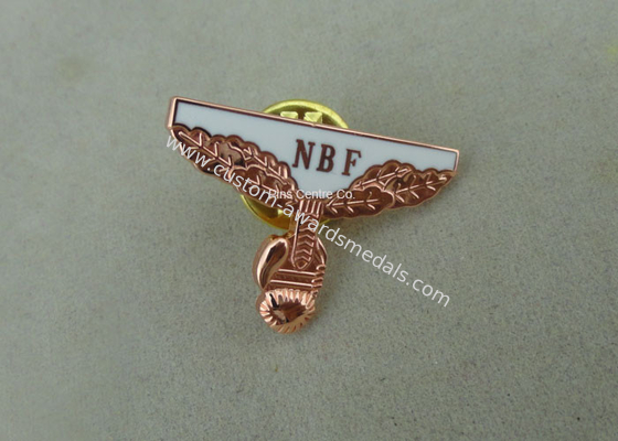 Classic Embossed collected Soft Enamel Pin , Hard Enamel NBF Pin With Copper Plating