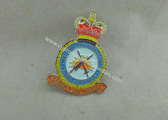 Zinc Alloy Transparent Soft Enamel Pin , Military Honor Royal Air Force Pin Badges