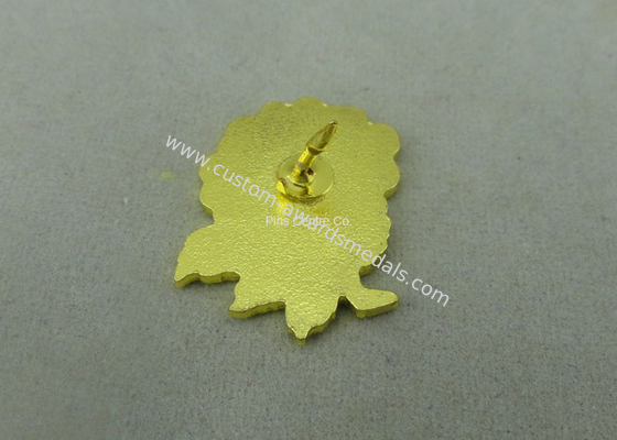 Brass Animal Synthetic Enamel School Pin Die Stamped 3D Design