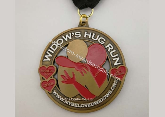 Custom Bronze Enamel Jiu Jitsu Medals , Die Casting Souvenir Zinc Alloy Canada Medals