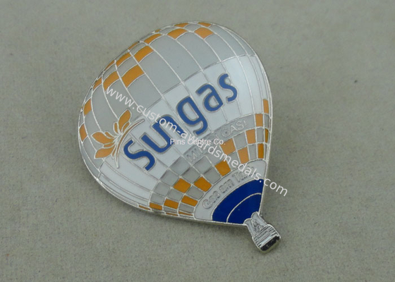 Promotional Die Struck Sungas Balloon Soft Enamel Pin With Epoxy