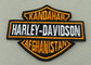 Customized Applique Sequin Embroidery Patches / Harley Davidson Badges