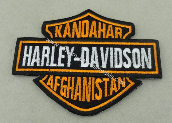 Customized Applique Sequin Embroidery Patches / Harley Davidson Badges