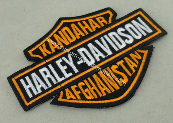 Customized Applique Sequin Embroidery Patches / Harley Davidson Badges